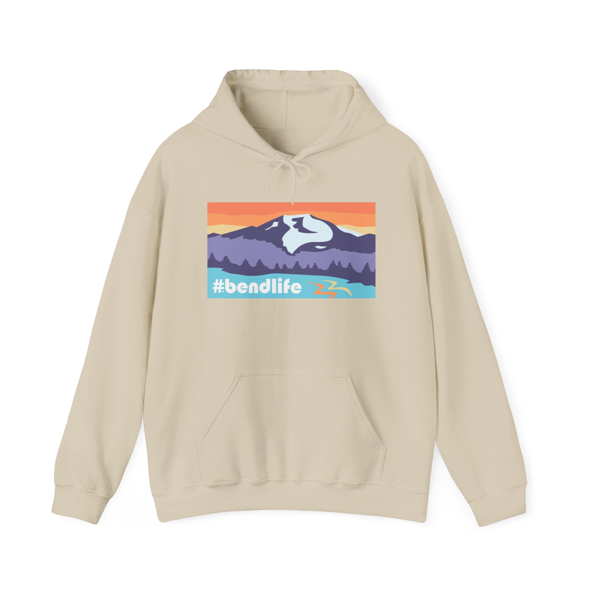 Bend Oregon #bendlife Mt Bachelor Mountain Hoodie - Cascade Collection Bend Oregon Hoodie