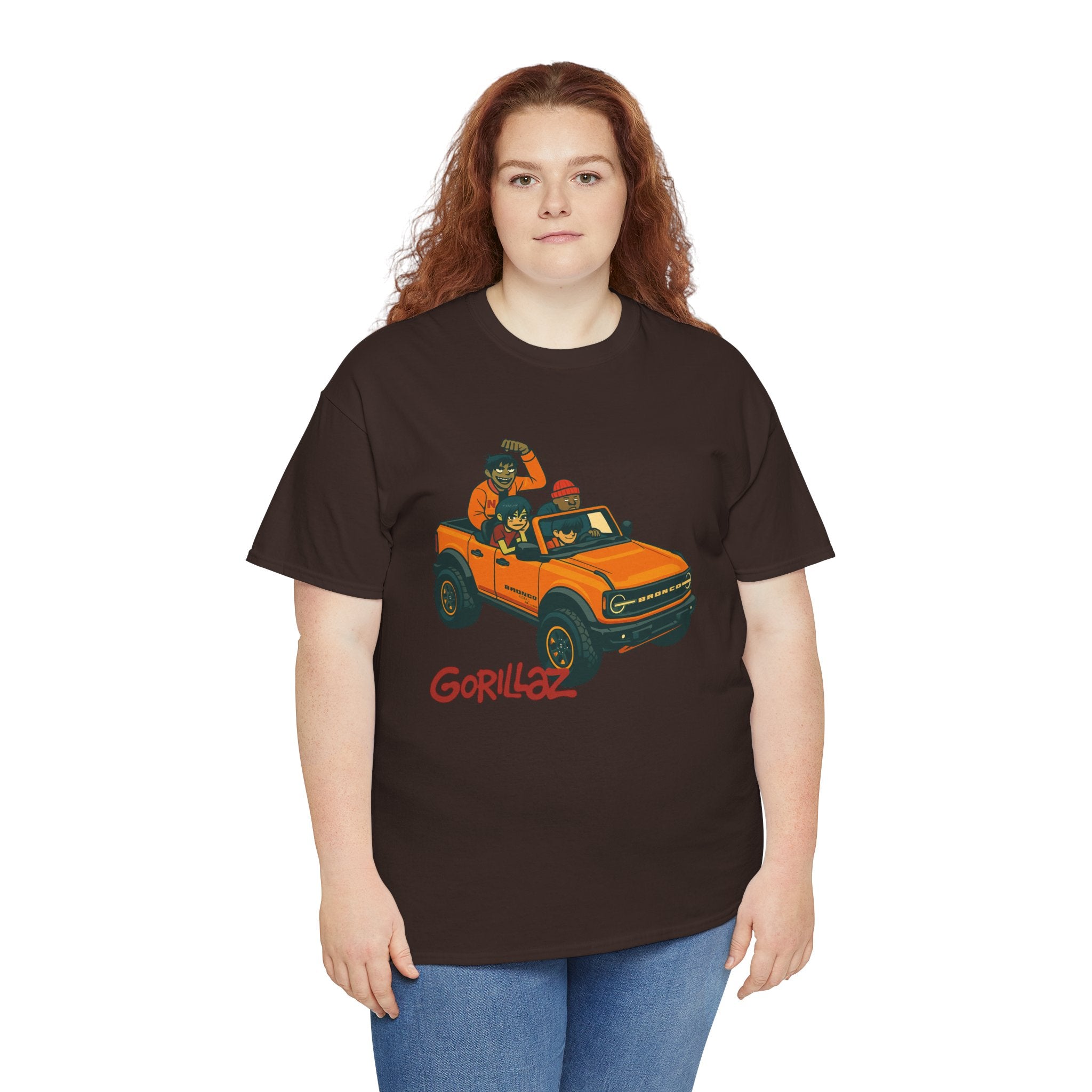 Gorillaz Inspired Bronco Jeep Tee | Band T-Shirt