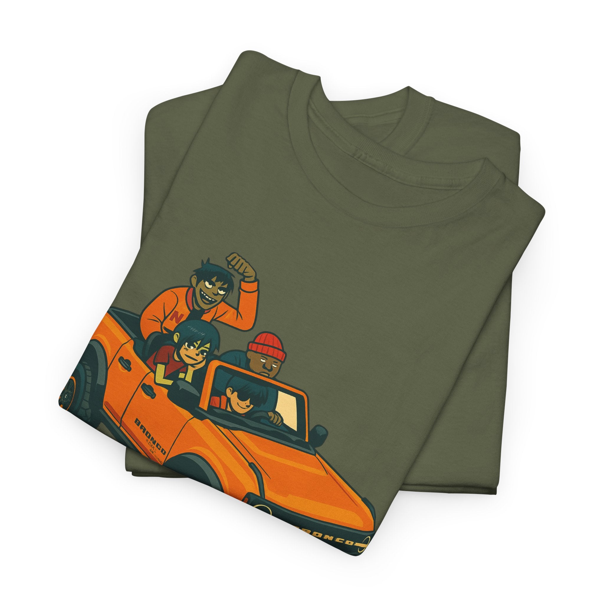 Gorillaz Inspired Bronco Jeep Tee | Band T-Shirt