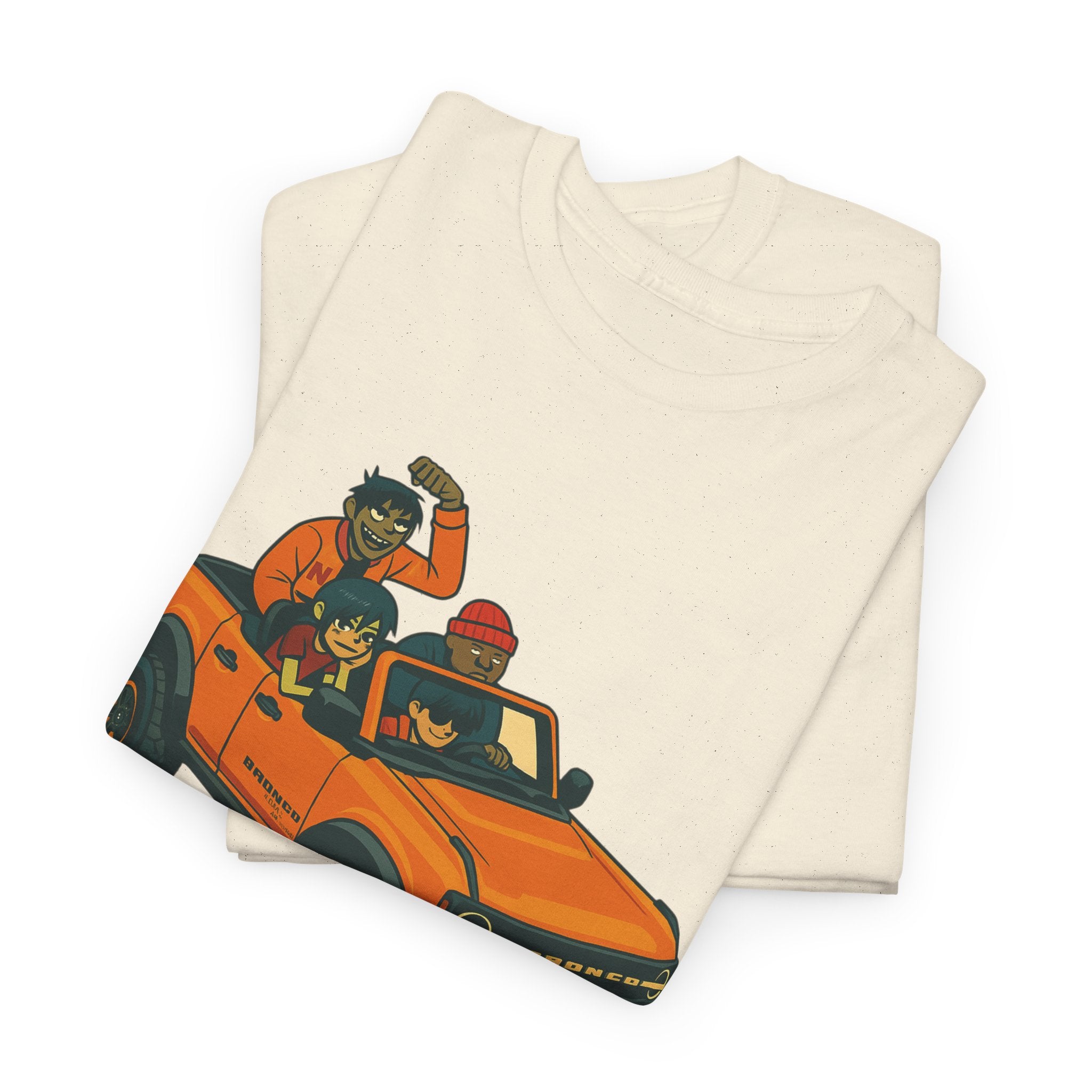 Gorillaz Inspired Bronco Jeep Tee | Band T-Shirt