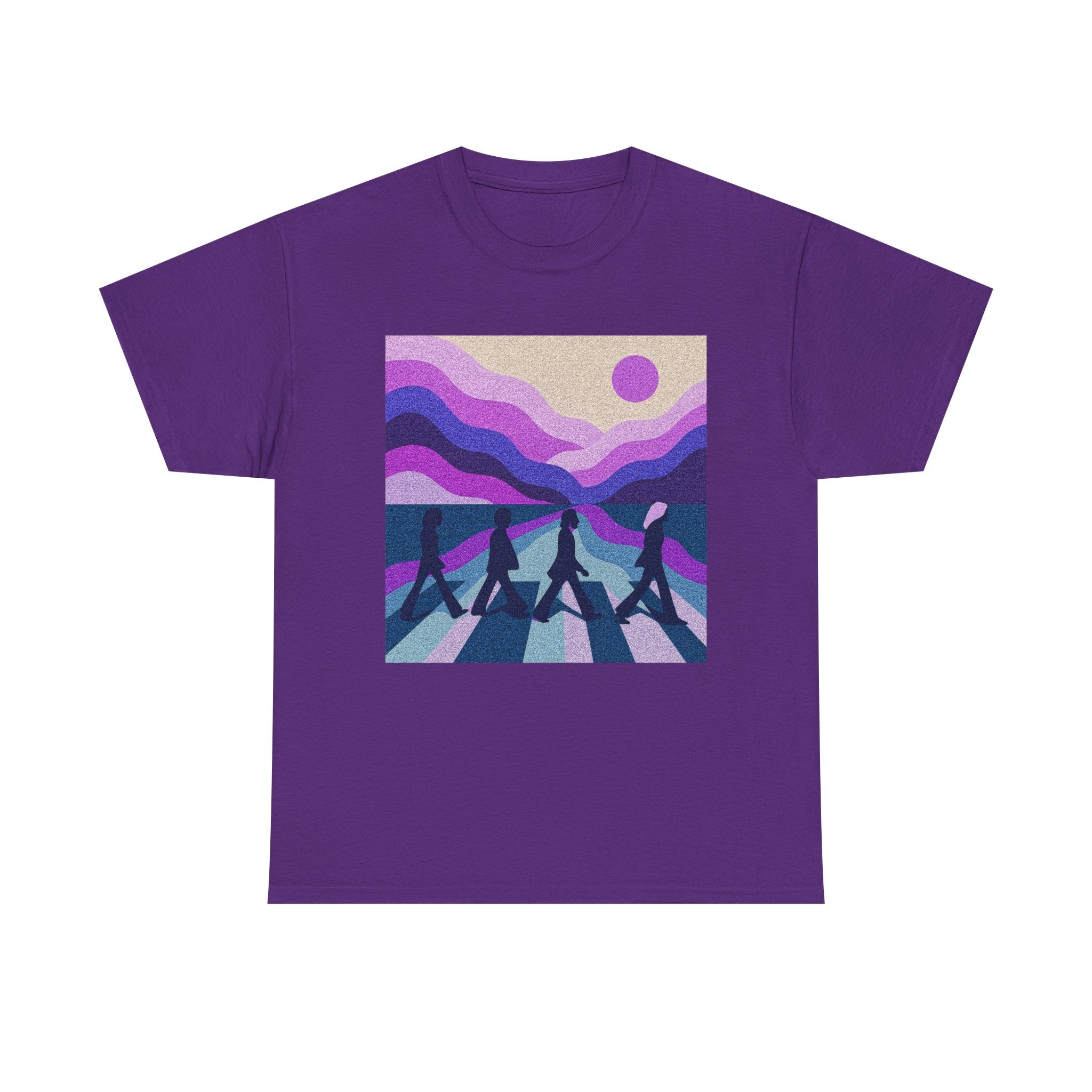 Copy of Beatles Inspired Abbey Road Tee | Retro Sunset Waves vinyl record vibes pop music