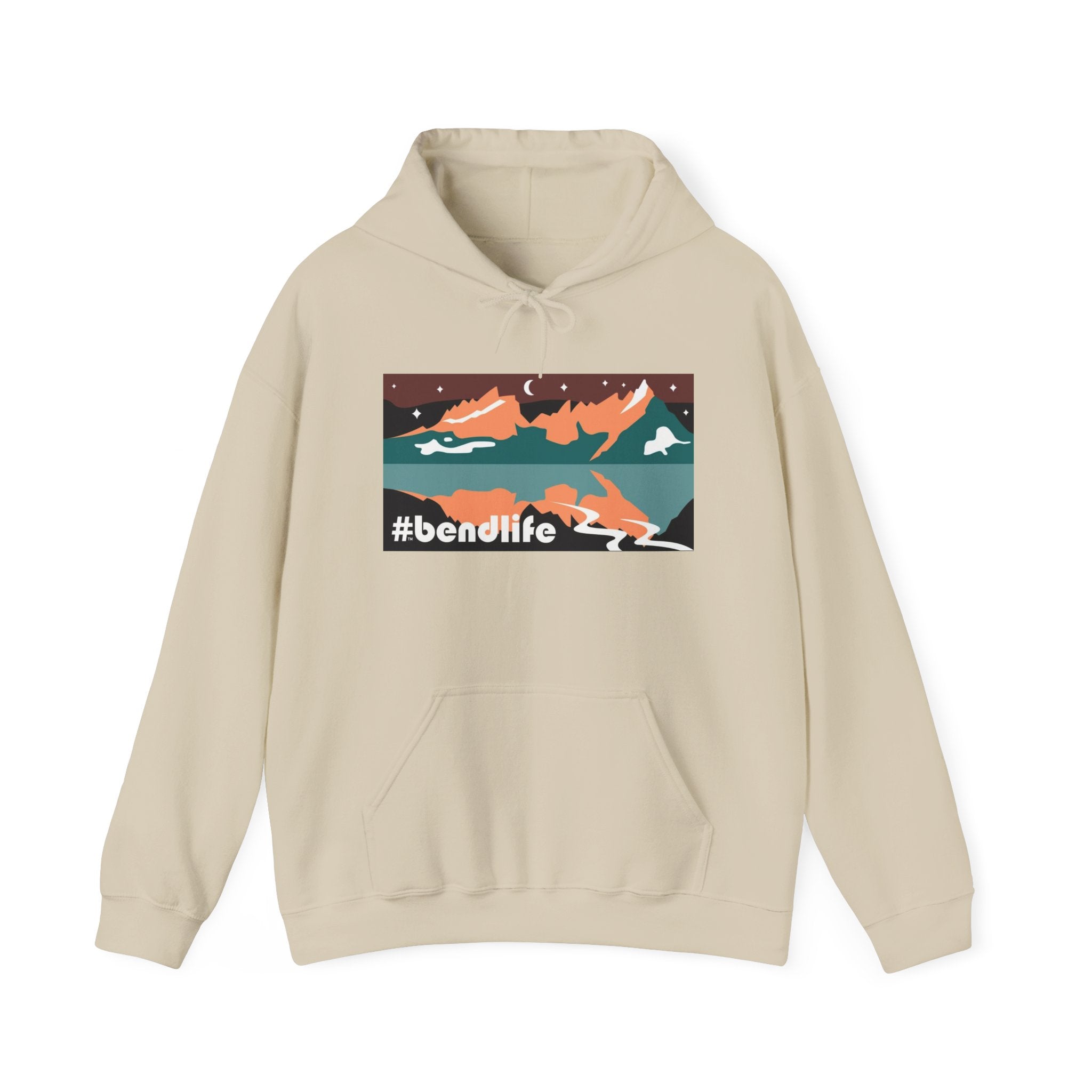 Bend Oregon #bendlife Broken Top Mountain Hoodie - Cascade Collection Bend Oregon Hoodie