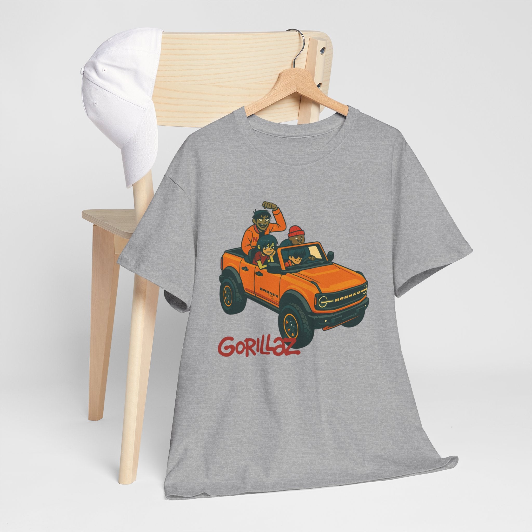 Gorillaz Inspired Bronco Jeep Tee | Band T-Shirt