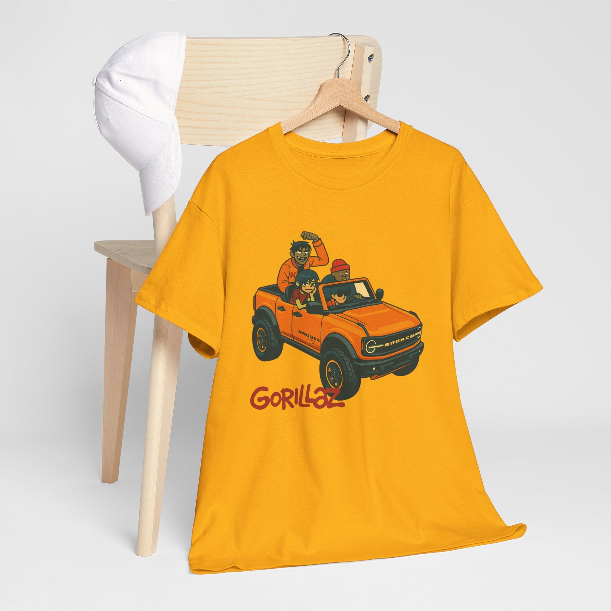 Gorillaz Inspired Bronco Jeep Tee | Band T-Shirt