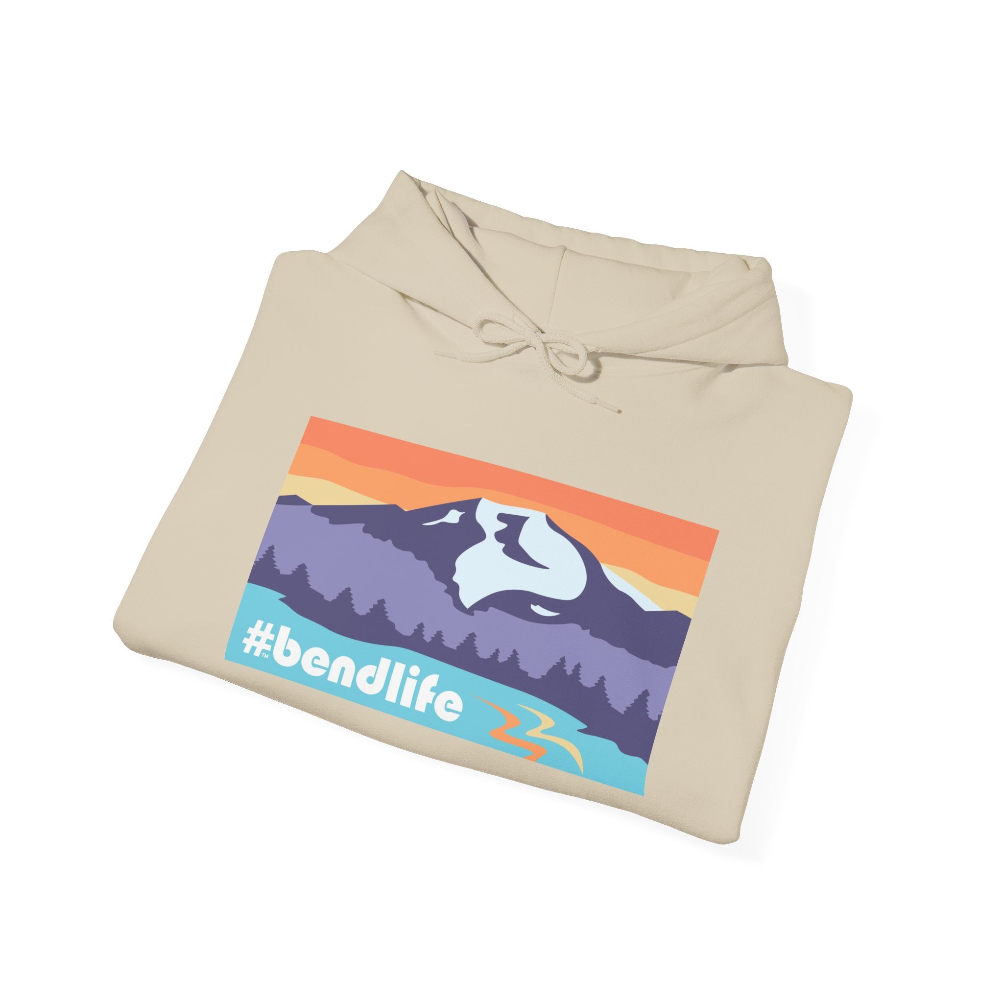 Bend Oregon #bendlife Mt Bachelor Mountain Hoodie - Cascade Collection Bend Oregon Hoodie